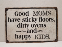 Tekstbord  metaal Good Moms