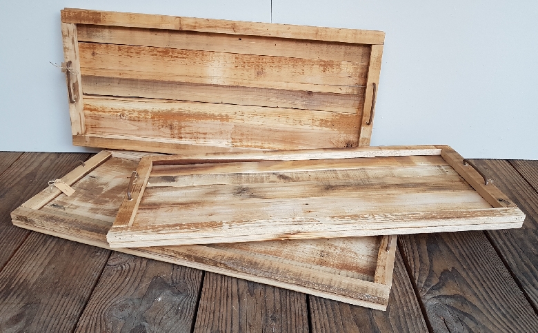 Oud houten tray
