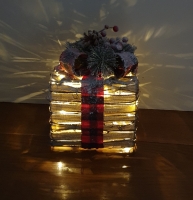 Cadeaudoos kerst met verlichting