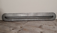 Zinken muurstang handdoekenrek