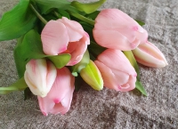Kunst tulpen roze