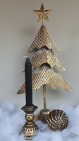 Kerstboom metaal goud