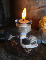 Led kaars glas