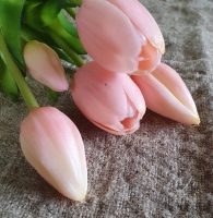 Kunst tulpen in potje roze