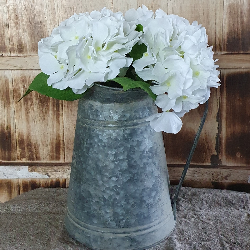 Kunstbloem hortensia wit