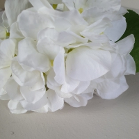 Kunstbloem hortensia wit