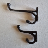 Kapstokhaak zwart gietijzer