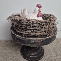 Houten plateau op voet m