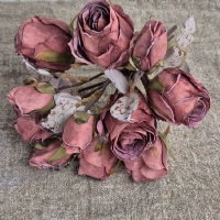 Kunst bosje vintage rozen