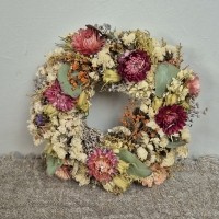 Krans droogbloemen