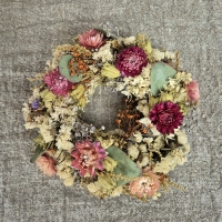 Krans droogbloemen