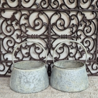 Metalen pot met hengsel