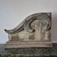 Houten ornament 2-delig