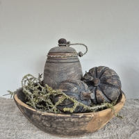 Decoratie pompoen hout