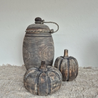 Decoratie pompoen hout 1
