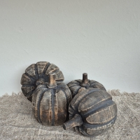 Decoratie pompoen hout 1
