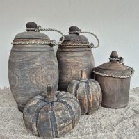 Houten potje met deksel s