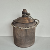 Houten potje met deksel s