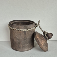 Houten potje met deksel s