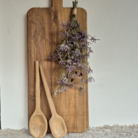 Decoratie houten lepels set van 2