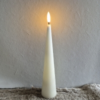 Led kaars set creme