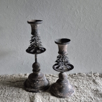 Kandelaar aged metal