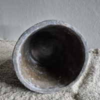 Aardewerk pot grijs