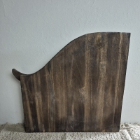 Oud houten ornament 2-delig