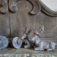 Decoratie hert liggend