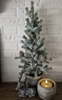 Kunst kerstboom in pot