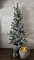 Kunst kerstboom in pot