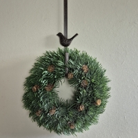 Kunst krans picea 30cm.