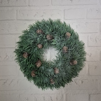 Kunst krans picea 30cm.