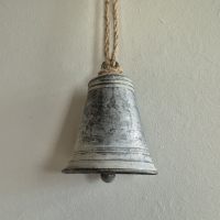 Kerstklok zink 13.5cm