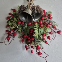 Kunst kersttak rood