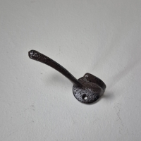 Kapstokhaak dubbel bruin