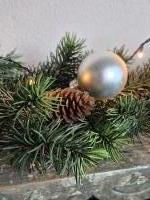 Kerstdecoratie kunst nobilis guirlande met proppen