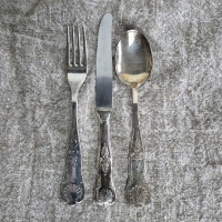 Brocante bestekset in koffer