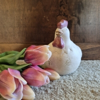 Decoratie kip steen s
