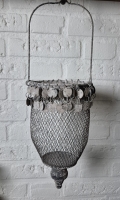 Hang ornament decoratief korf aged metal