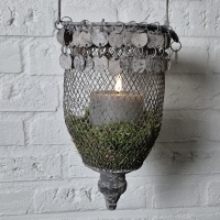 Hang ornament decoratief korf aged metal