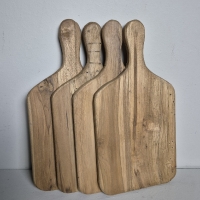 Oud houten plankenset in houder