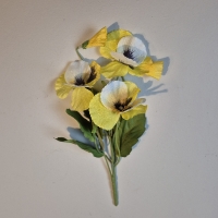 Kunst viooltjes geel