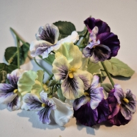 Bos kunst viooltjes multikleur