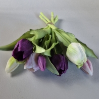 Kunst tulpen paars mix