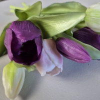 Kunst tulpen paars mix