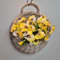 Wandhanger planter rotan