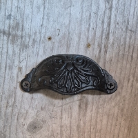 Gietijzeren handgreep zwart