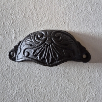 Gietijzeren handgreep zwart