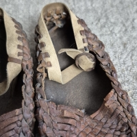 Oude schoentjes leer